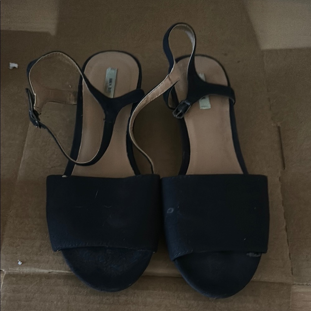 Black Strappy Sandals